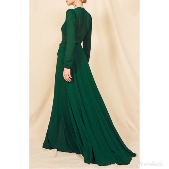 Reformation Milan Herra Carnation dress Maxi USA XS fits small as well - Picture 7 of 11